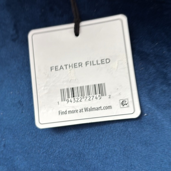 Better Homes & Gardens feather filled,removable zipper cover,velvet textured - Picture 6 of 7